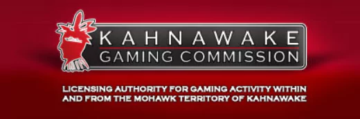 Screenshot of Kahnawake Gaming Commision