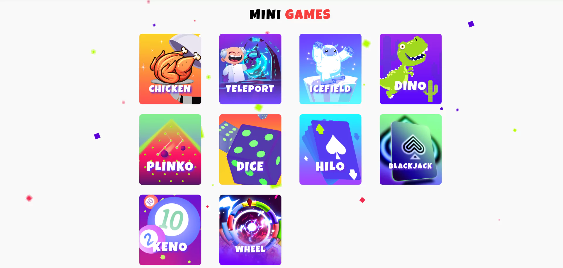 Rolletto Mini Games