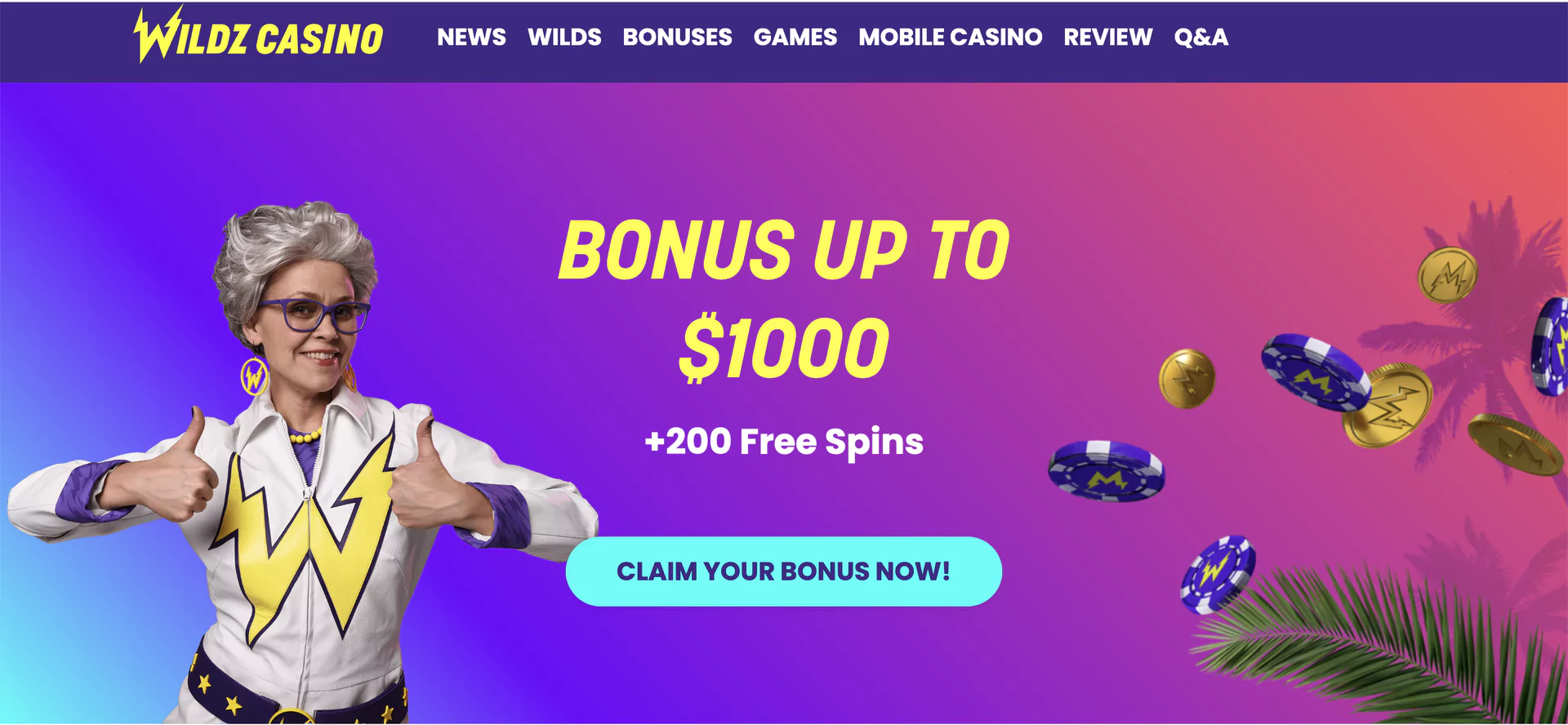 Bonuses at Wildz Casino