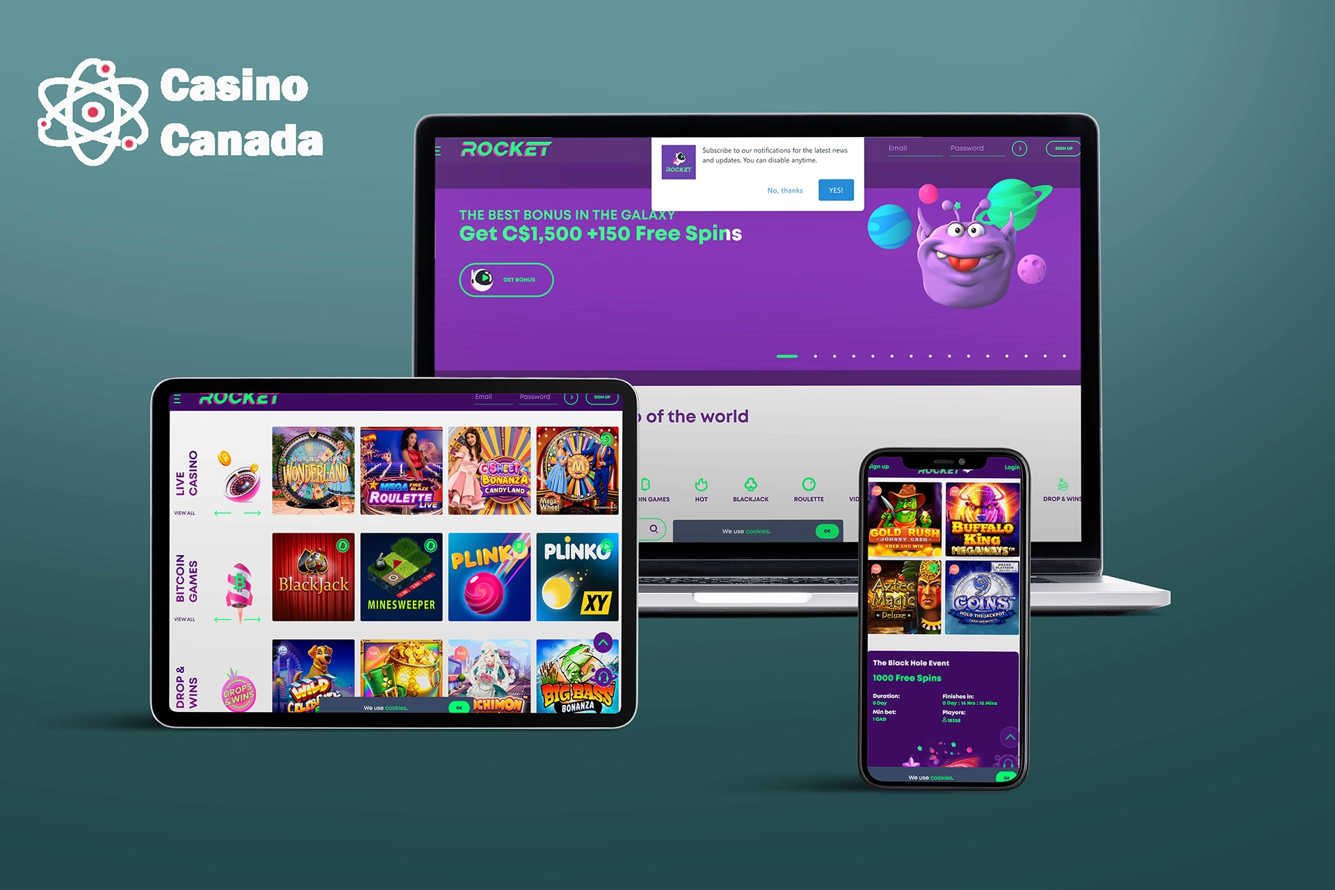 Rocket Casino review by Sts Canada Casinos