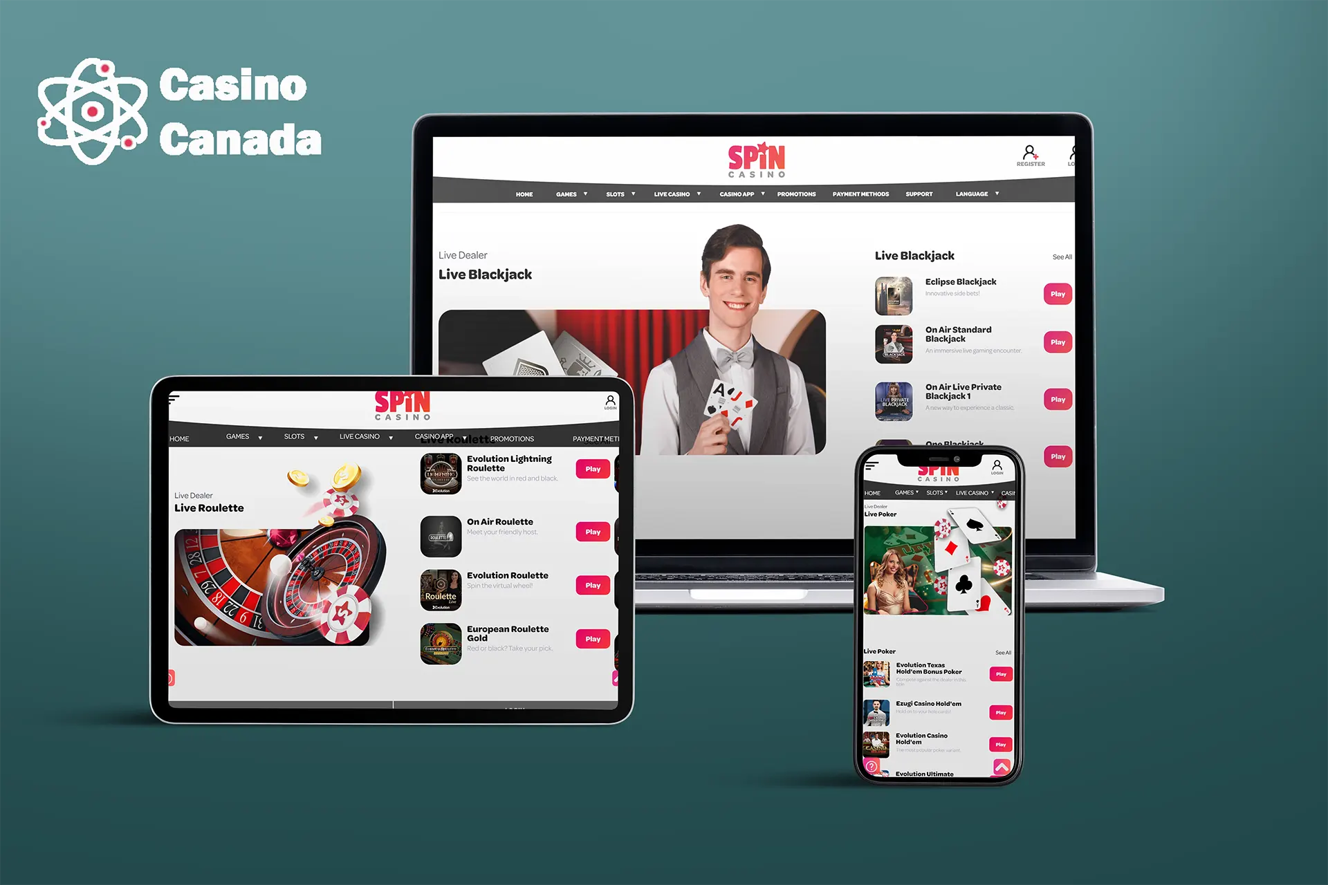 Spin Casino Live Games