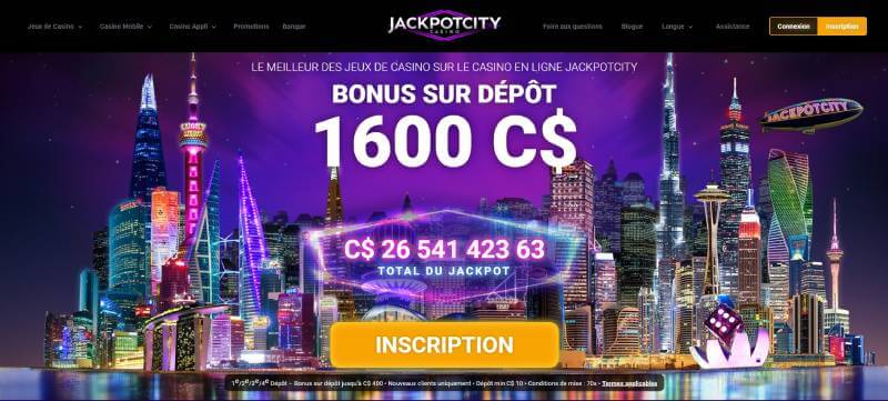 JackpotCity Casino Welcome Bonus